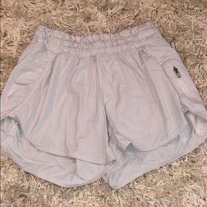 White Lululemon shorts